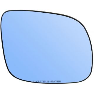Spiegelgläser links + rechts, blau, asphärisch / konvex, beheizbar, 20,00 €