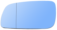 Set Spiegelglas VAG / Audi A4 B5; VW Golf 4 usw. blau,...