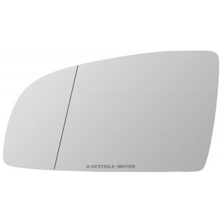 Spiegelglas Außenspiegel links beheizbar asphärisch für Audi A2 (8Z0)